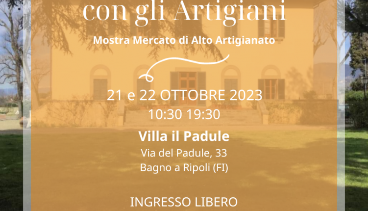 Evento In Villa con gli Artigiani  Villa il Padule