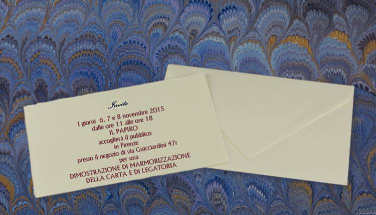 Evento Dimostrazione di marmorizzazione della carta e di legatoria Il Papiro 
