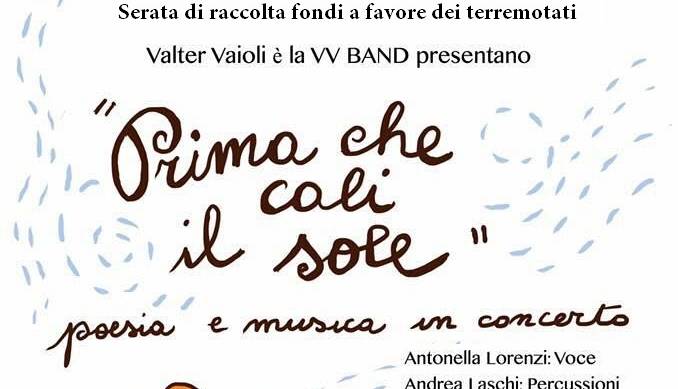 Evento Prima che cali il sole - Concerto per i terremotati Teatro del Borgo
