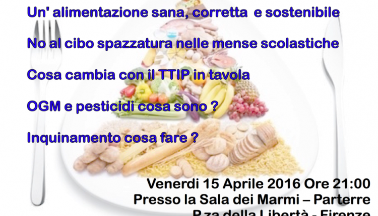 Evento Convegno su alimentazione e sostenibilità Sala dei marmi - Parterre 