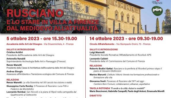 Evento Convegno su Villa Rusciano  Accademia delle Arti del Disegno