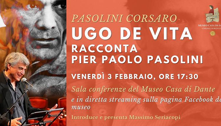 Evento Pasolini Corsaro: recital letterario Museo Casa di Dante