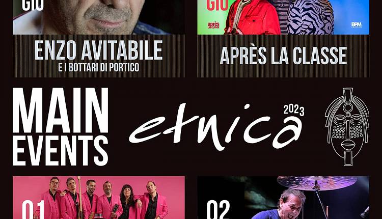Evento Etnica 2023: Enzo Avitabile e i Bottari di Portico  Vicchio