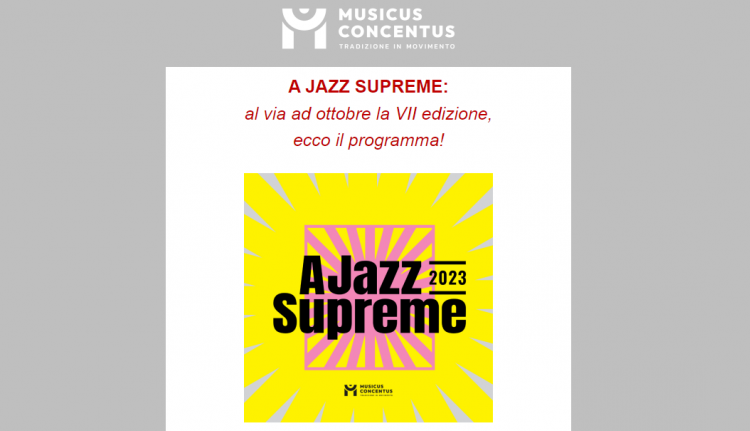Evento A jazz supreme. VII edizione Sala Vanni