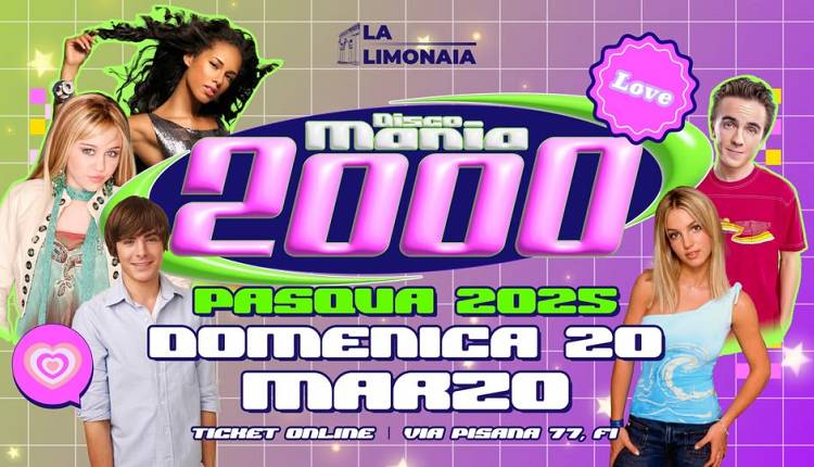 Evento Disco Mania 2000 Limonaia di Villa Strozzi