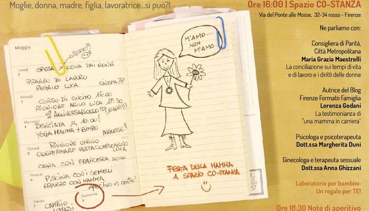 Evento  Non solo mamma: moglie, donna, madre, figlia e lavoratrice Spazio Co-stanza