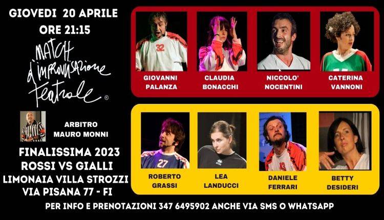 Evento Match d'improvvisazione teatrale: Finale Lega Professionisti Limonaia di Villa Strozzi