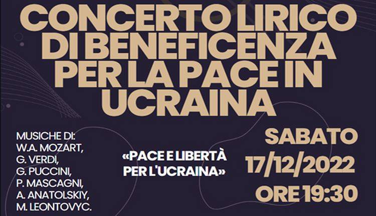 Evento Concerto Lirico di Beneficenza per la Pace in Ucraina Chiesa dei Santi Simone e Giuda 