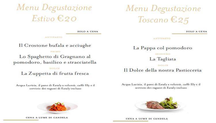 Evento Menu degustazione da Eataly Firenze Eataly Firenze