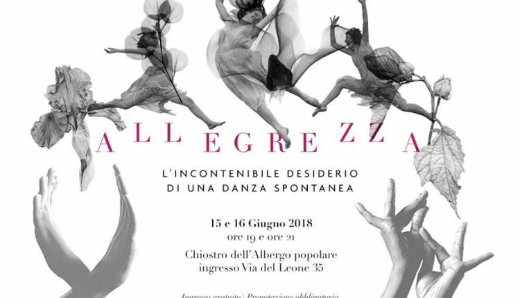 Evento Allegrezza, l'incontenibile desiderio di una danza spontanea Albergo Popolare