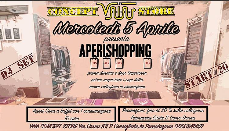 Evento Aperishopping Vaia Style