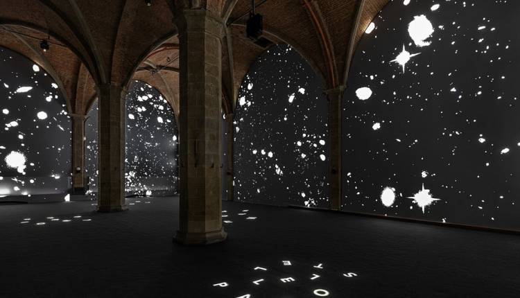 Evento Flowering of light. Installazione Sala d'arme di Palazzo Vecchio