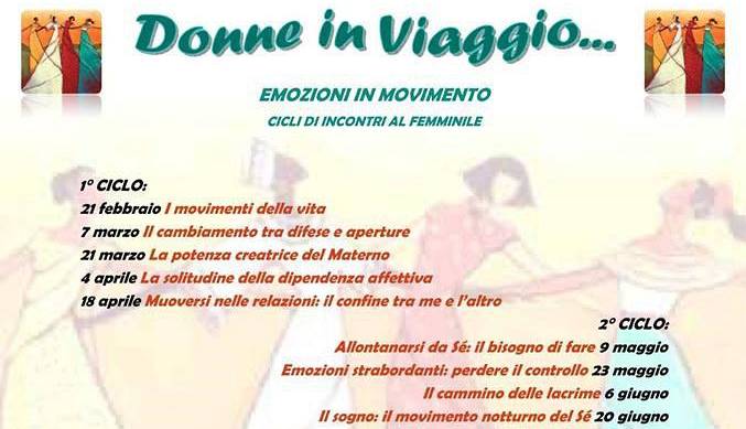 Evento Donne in viaggio - emozioni in movimento via del Madonnone