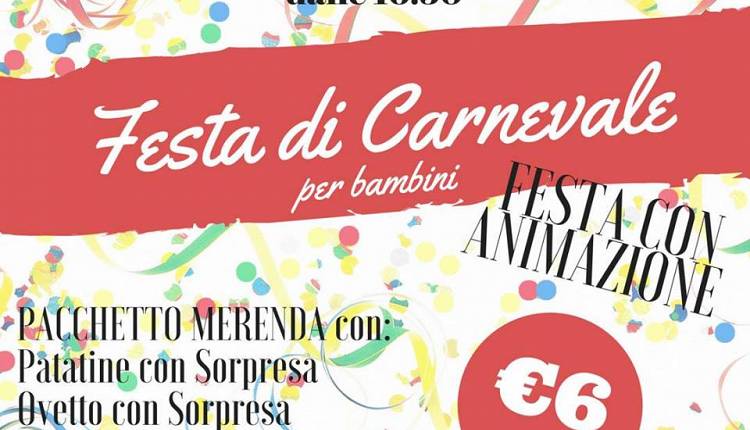 Evento Festa di Carnevale 2018 per bambini con Animazione Caffè Cibè Caffè Ci Bè 