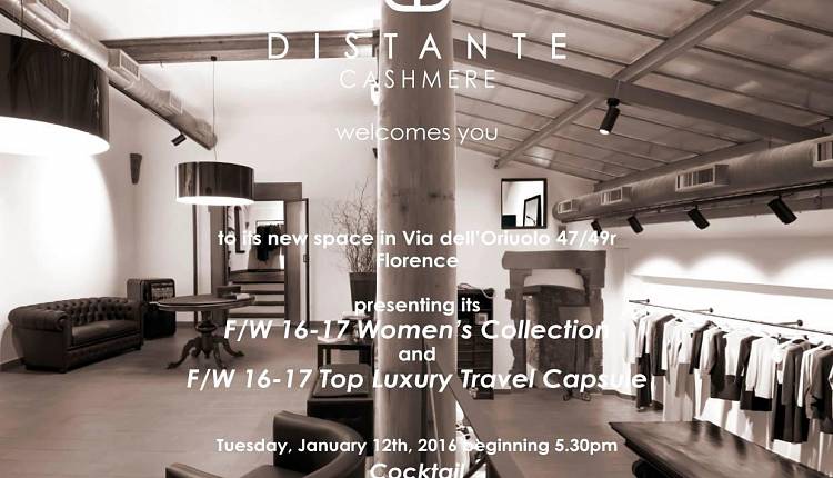 Evento Distante Cashmere per Pitti Distante Cashmere