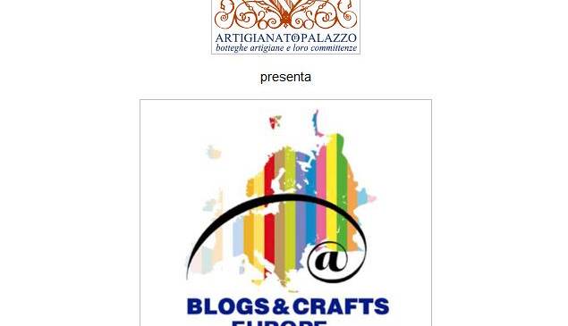 Evento Artigianato e Palazzo: Blog & Crafts Europe Giardino Corsini