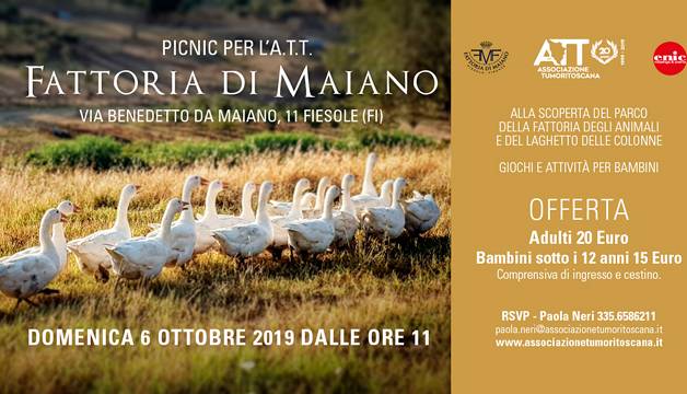 Evento Pic Nic per l'Associazione Tumori Toscana A.T.T. Fattoria di Maiano