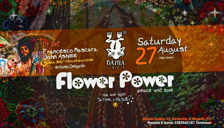 Evento Flower power Bahia Cafè
