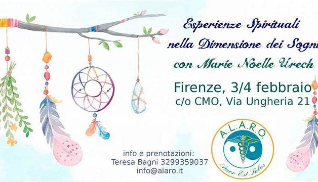 Evento Esperienze Spirituali nella Dimensione dei Sogni con M. N. Urech CMO Centro di Medicina Osteopatica