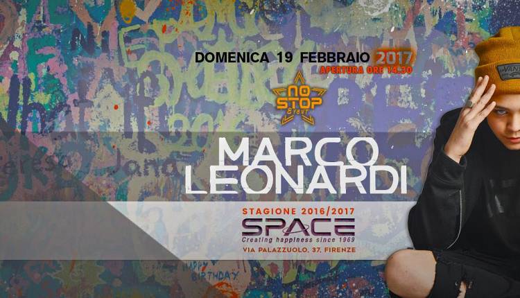 Evento Marco Leonardi - Space No Stop Space Club Firenze