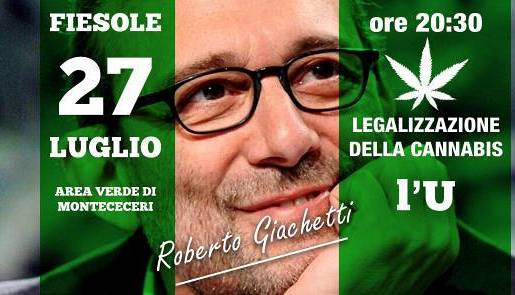 Evento Festa de l'Unità di Fiesole - On. Roberto Giachetti, Legalizzazione della Cannabis Parco di Montececeri