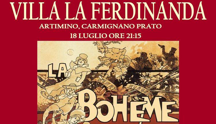 Evento La Bohème opera lirica Villa Medicea La Ferdinanda