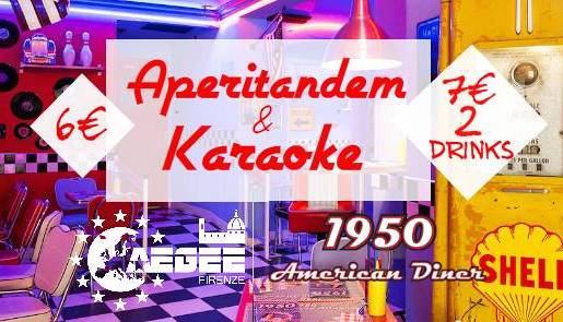 Evento Aperitandem e Karaoke anni '50 1950 American Diner - Firenze Centro