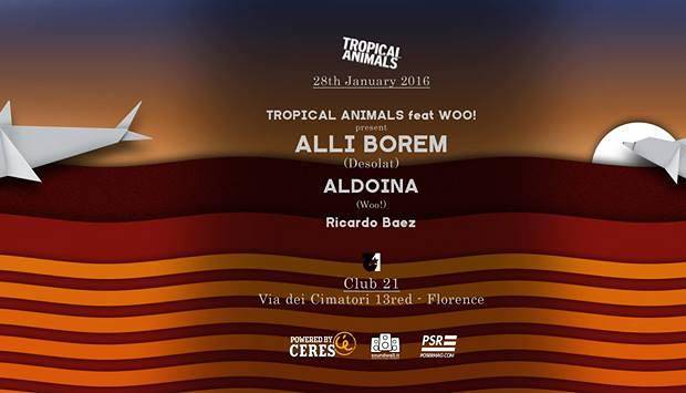 Evento Tropical Animals - Alli Borem Club Twenty One