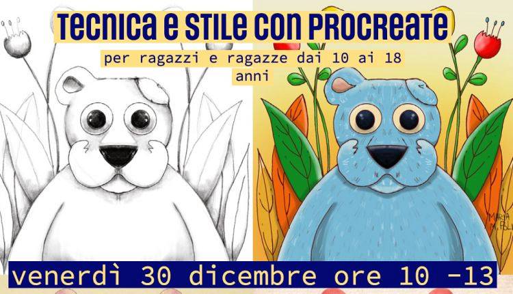 Evento Tecnica e stile con procreate per ragazzi Ottantotto Rosso - Scuola d'Arte