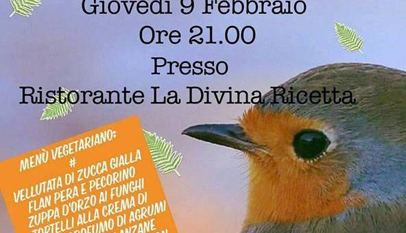 Evento Cena vegetariana di beneficenza La Divina Ricetta