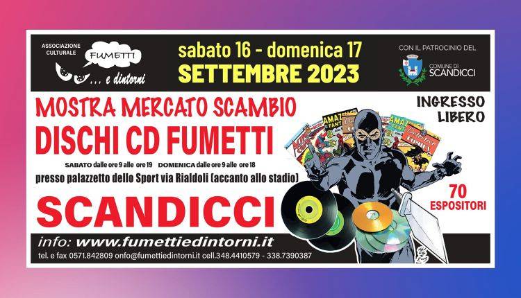 Evento Mostra Mercato Scambio di Dischi, CD, Fumetti Palazzetto dello sport Scandicci