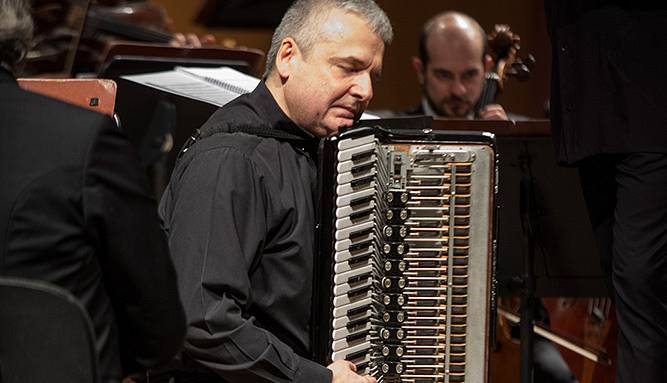 Evento ORT, Daniele Giorgi e la fisarmonica di Ivano Battiston Badia a Passignano