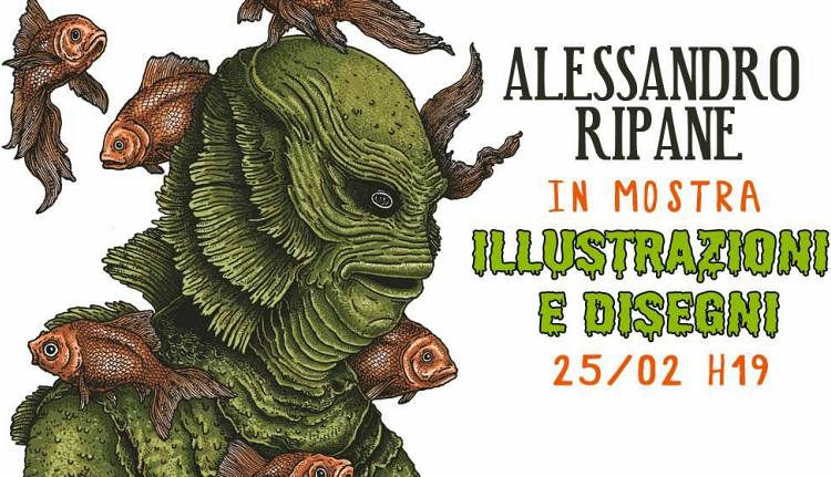 Evento Alessandro Ripane - Illustrazioni e disegni Libreria Black Spring