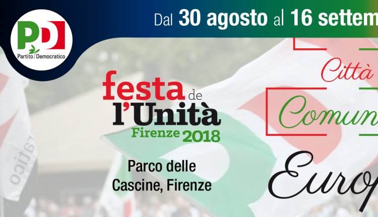 Evento ​Festa de l'Unità Firenze 2018 Parco delle Cascine