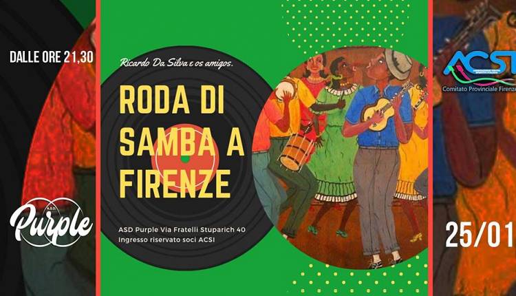 Evento Festa di apertura del Carnevale 2019 con Roda di Samba Spaziale Purple