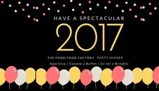Evento Cena e party dinner a The Good Factory The Food Factory