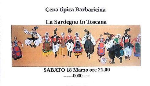 Evento Cena Sarda con musica e canzoni  Osteria del Leone