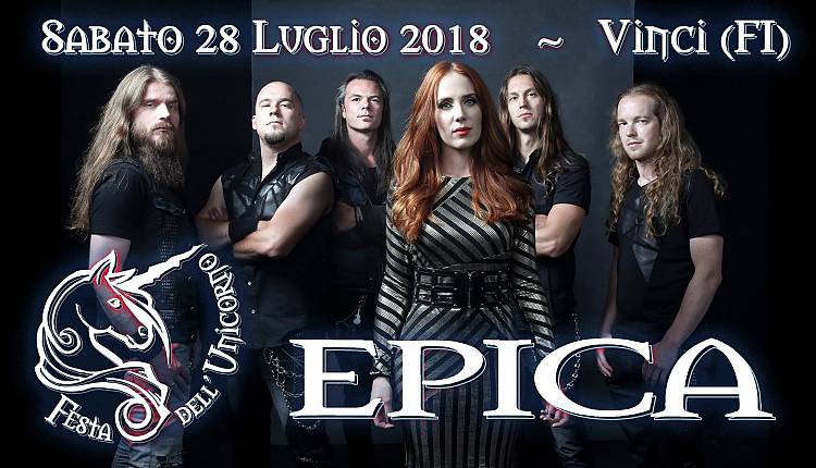 Evento Concerto degli Epica alla Festa dell'Unicorno Comune di Vinci