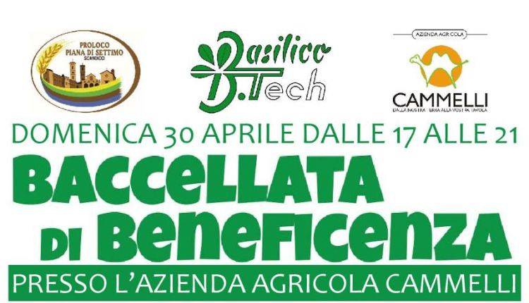 Evento Baccellata di beneficenza Azienda agricola Cammelli