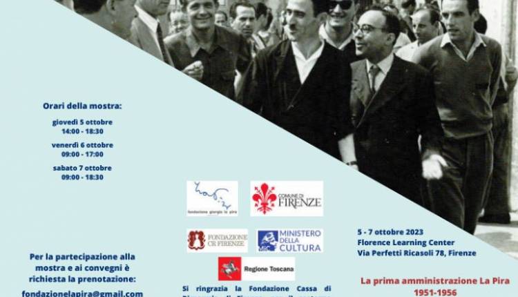 Evento La prima amministrazione La Pira Florence Learning Center
