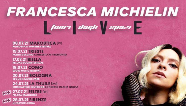 Evento Francesca Michielin Live Anfiteatro delle Cascine