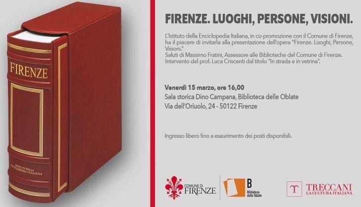 Evento Firenze: Luoghi, persone, visioni Biblioteca delle Oblate