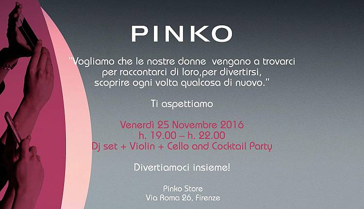 Evento Pinko Cocktail Party Pinko Store