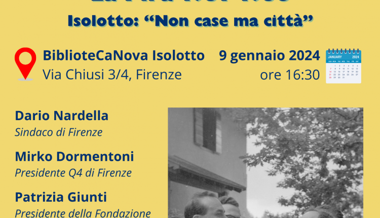 Evento Mostra su La Pira Firenze città