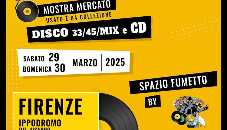 Evento Spazio Fumetto e Mostra Mercato del Disco e del Vinile Ippodromo del Visarno