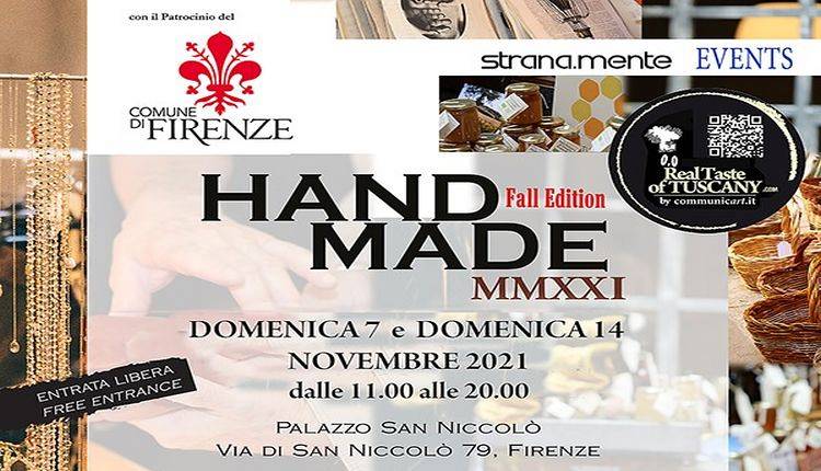 Evento Hand Made MMXXI Fall Edition Palazzo San Niccolò