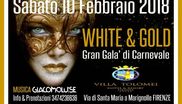 Evento  Gran Galà di Carnevale - White and Gold Party Villa Tolomei Hotel & Resort