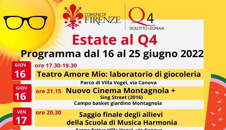 Evento L'estate al Q4 Firenze città